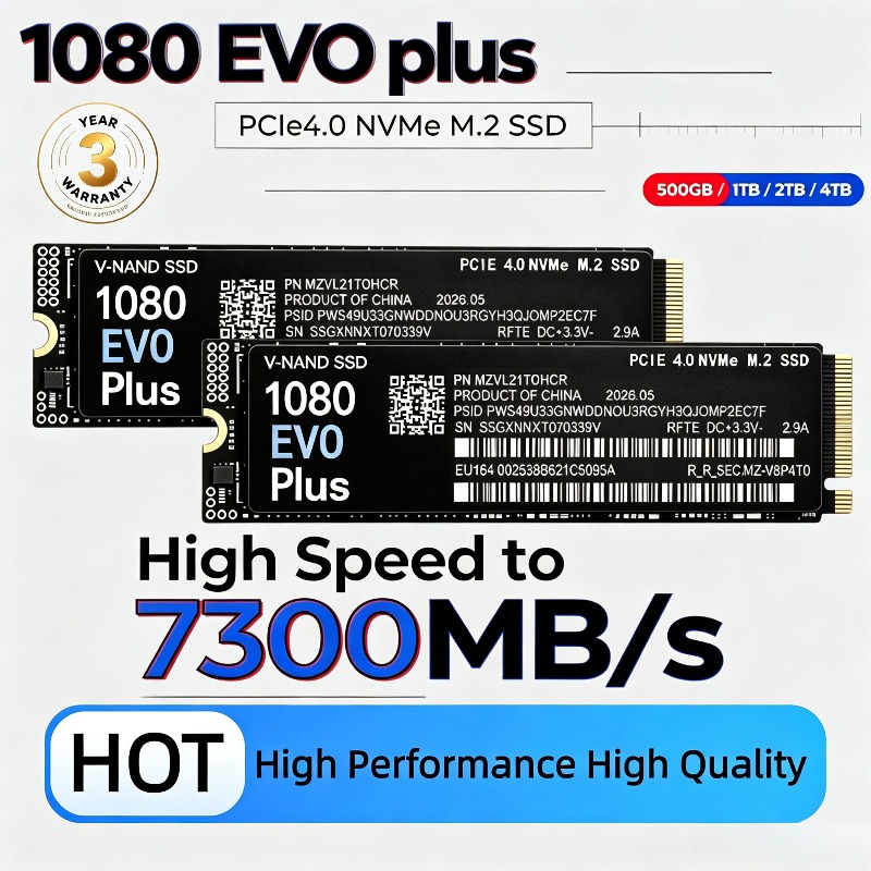 M.2 Nvme 4Tb Pcie 4.0 Ssd - Original NOUVEAU 1080 EVO Plus M.2