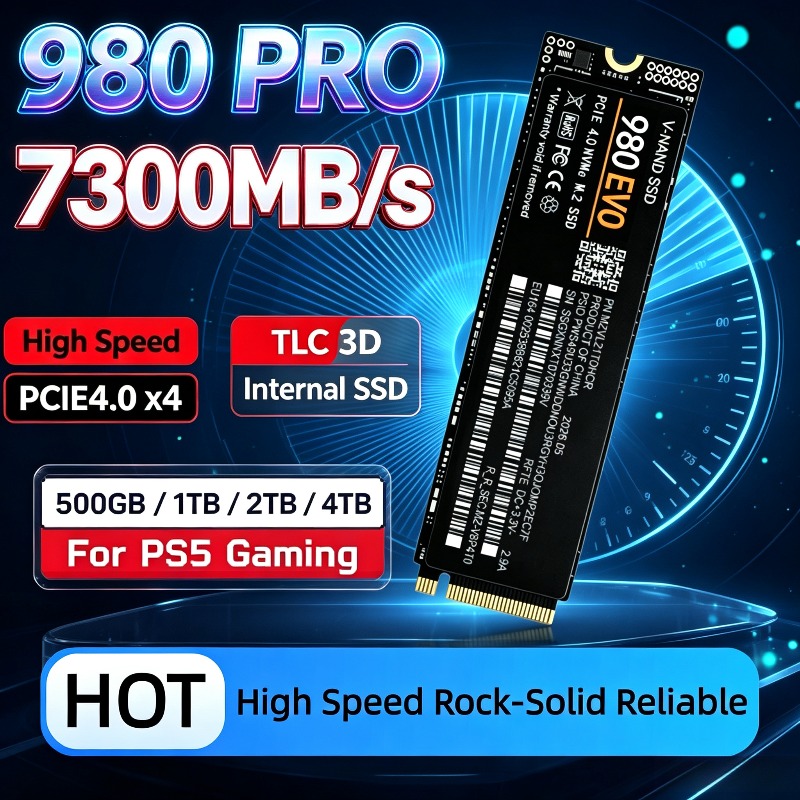 M.2 Nvme 4Tb Pcie 4.0 Ssd - Disque SSD interne 980 PRO haute