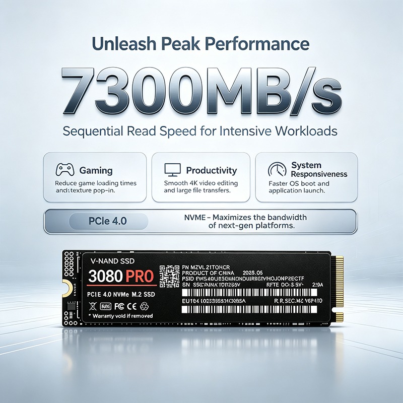 SSD NVMe M.2 pour jeux 3080PRO - M.2 Nvme 4Tb Pcie 4.0 Ssd avis et prix